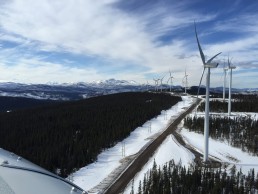 Wind Turbines in Dokie Wind, Nr. Chetwynd, BC